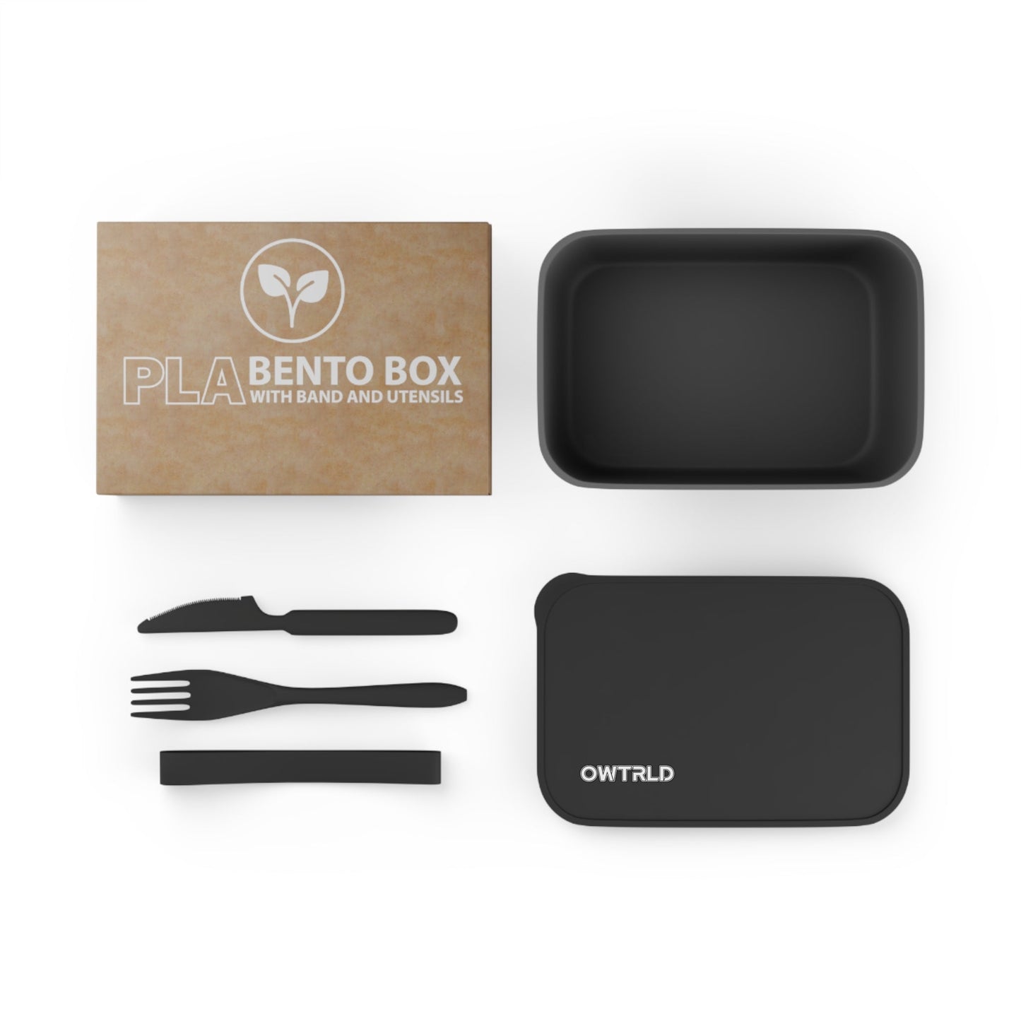 Reusable Bento Box With Band And Utensils Printify