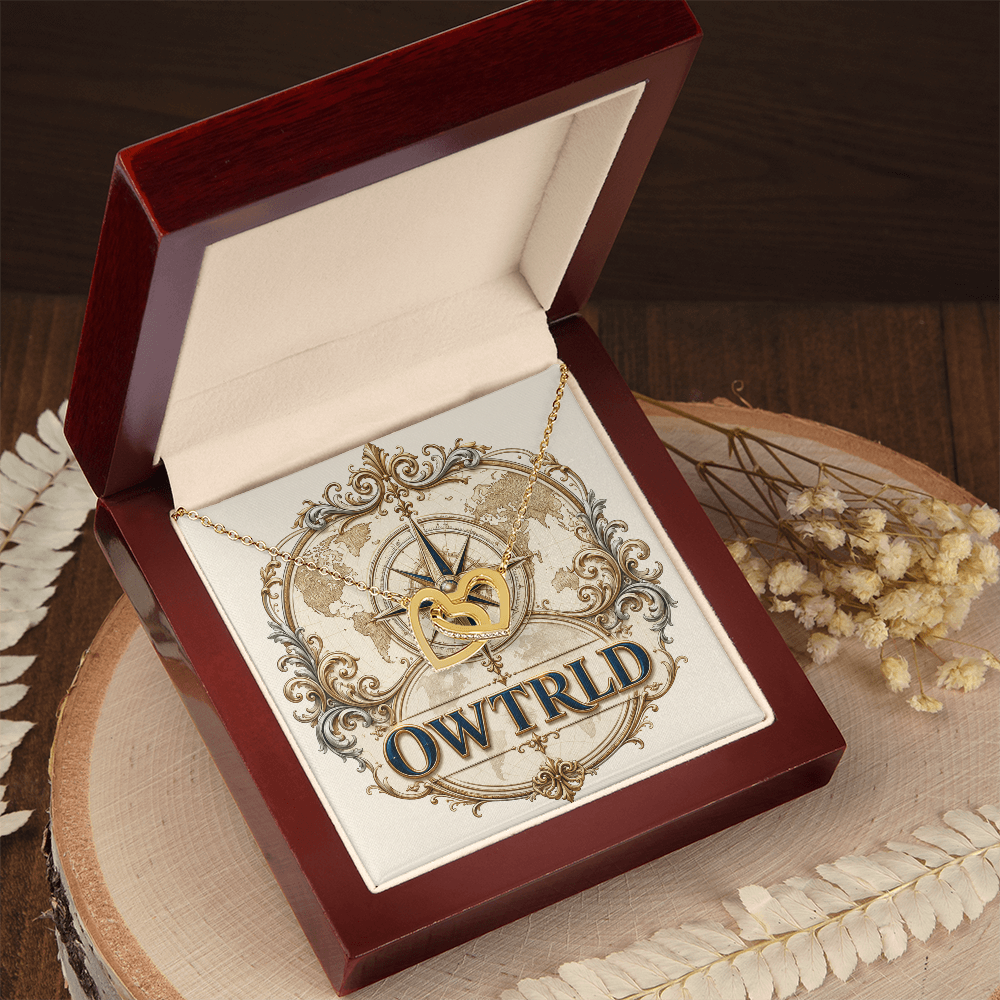 Interlocking Hearts Necklace ShineOn Fulfillment