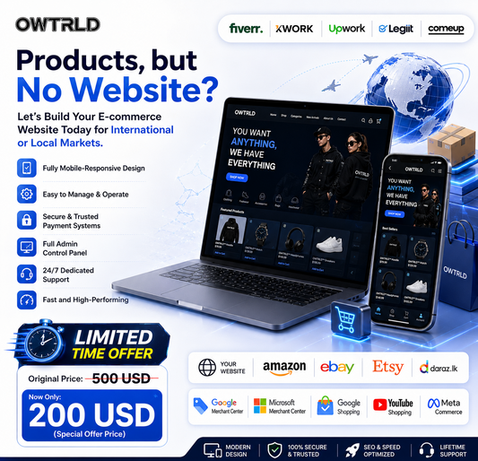 E-commerce Website & Store Development OWTRLD