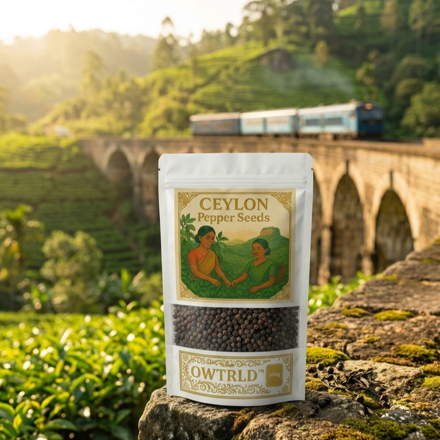 Premium Ceylon Pepper Seeds 100% Pure Sri Lanka | High Piperine & Strong Aroma OWTRLD
