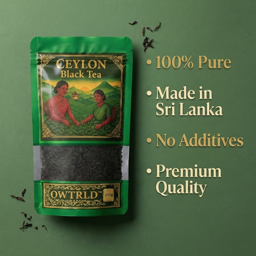 Premium Ceylon Black Tea Loose Leaf (BOPF) 100% Pure Sri Lanka 
