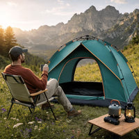 3-12 Person Double Layer 2-Bedroom Family Tunnel Camping Tent Waterproof Windproof UV Resistant for Outdoor Hiking & Camping eprolo