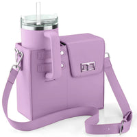 Outdoor Portable Beverage Bottle Bag, Universal Large Insulated Cup Pink Shoulder Crossbody Bottle Bag eprolo