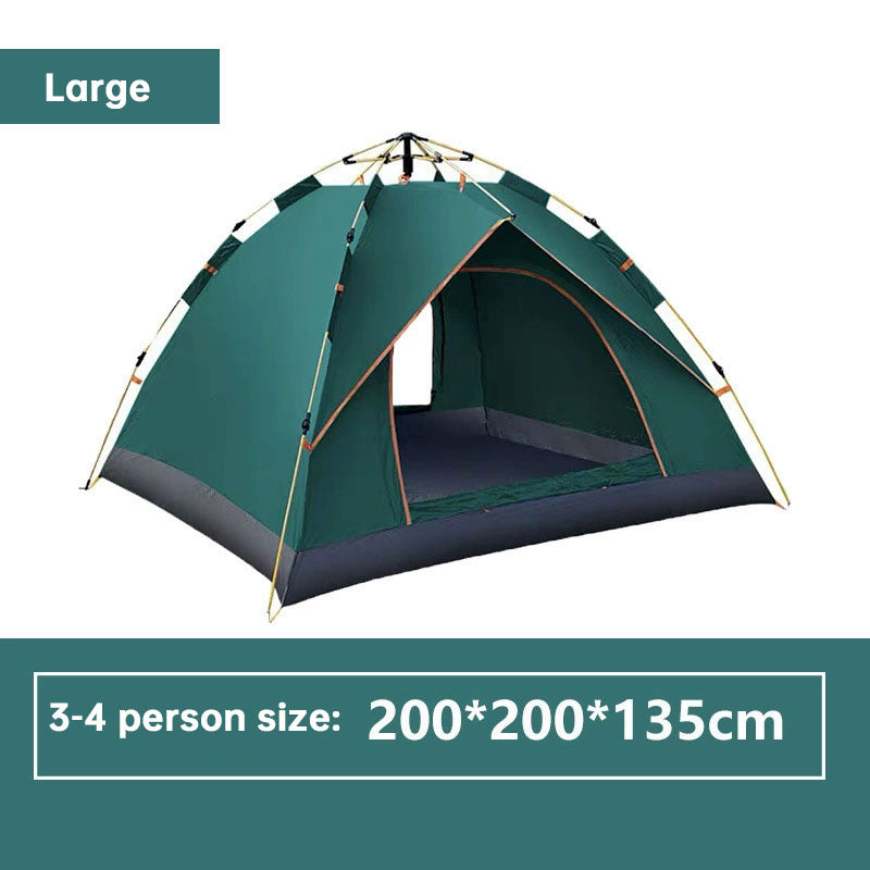 3-12 Person Double Layer 2-Bedroom Family Tunnel Camping Tent Waterproof Windproof UV Resistant for Outdoor Hiking & Camping eprolo