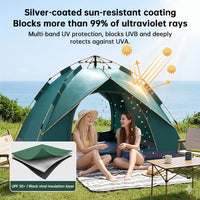 3-12 Person Double Layer 2-Bedroom Family Tunnel Camping Tent Waterproof Windproof UV Resistant for Outdoor Hiking & Camping eprolo