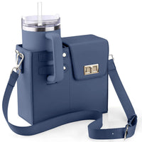 Outdoor Portable Beverage Bottle Bag, Universal Large Insulated Cup Pink Shoulder Crossbody Bottle Bag eprolo