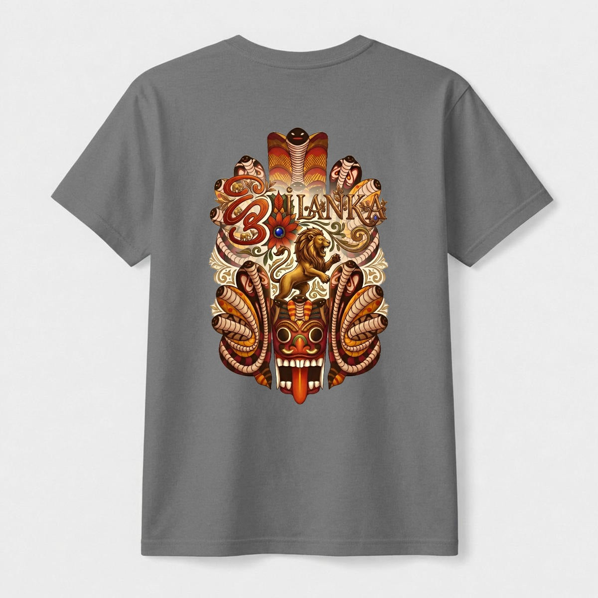Sri Lankan Classical Devil Face Tee Yoycol