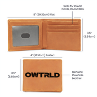 Graphic Leather Wallet | OWTRLD ShineOn Fulfillment