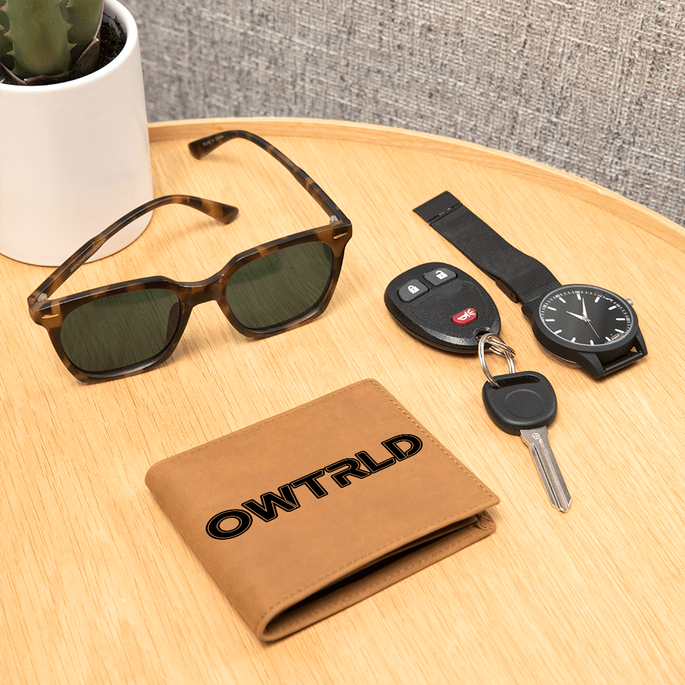 Graphic Leather Wallet | OWTRLD ShineOn Fulfillment