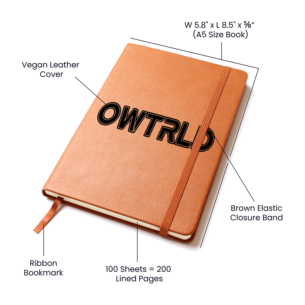 Graphic Leather Journal | OWTRLD ShineOn Fulfillment