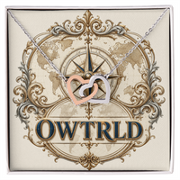 Interlocking Hearts Necklace ShineOn Fulfillment