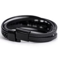 Men's Cross Leather Bracelet | OWTRLD ShineOn Fulfillment