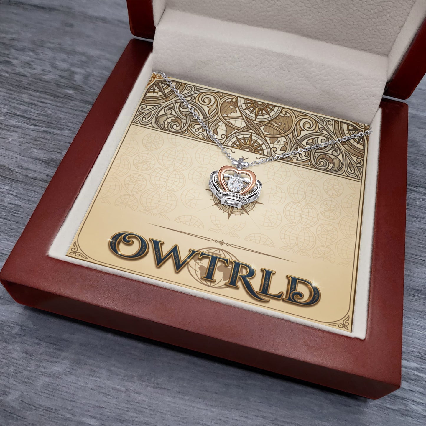 Crown Pendant Necklace ShineOn Fulfillment