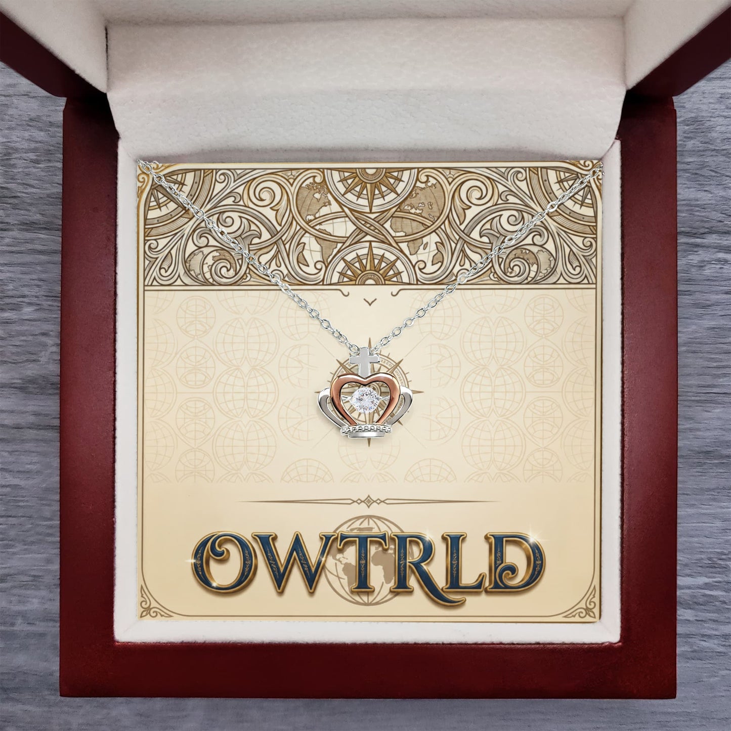 Crown Pendant Necklace ShineOn Fulfillment