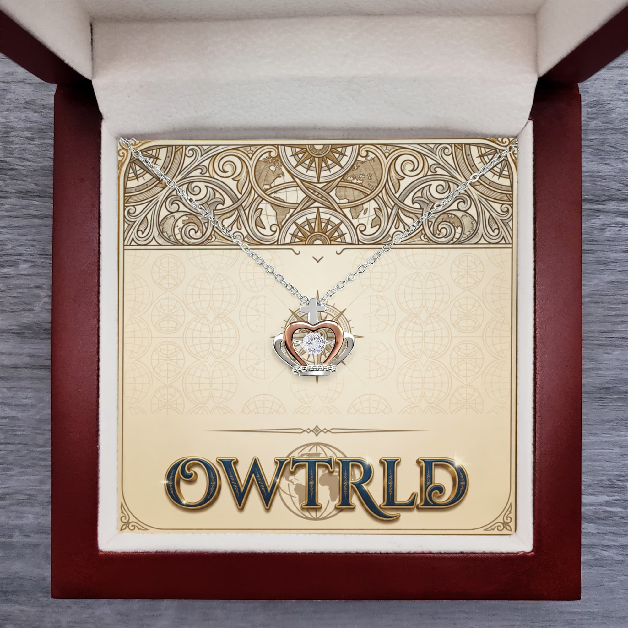 Crown Pendant Necklace ShineOn Fulfillment